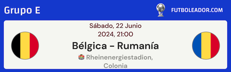 Bélgica vs Rumanía Pronóstico - Eurocopa 2024 