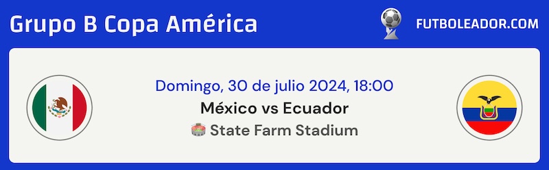 pronostico del mexico vs ecuador de copa america