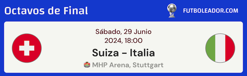 Suiza vs Italia Pronósticos de la Eurocopa 2024