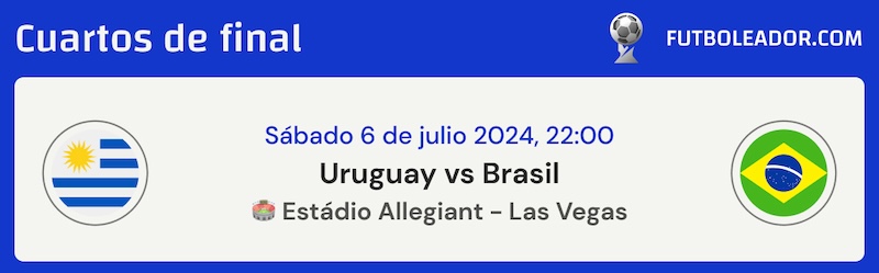 pronostico del uruguay vs brasil de copa america